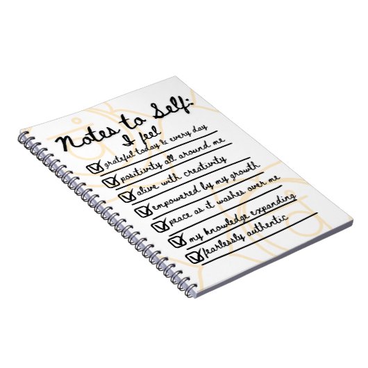 Hinweis an sich: Sacral-Chakra-Affirmations-Journa Notizblock (Rechte Seite)