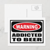 HINWEIS AUF BIER-Postkarte Postkarte (Vorne/Hinten)