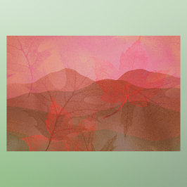 Hinweis auf den Fall in Rot und Gold Seidenpapier