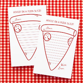 Hinweis auf eine Pizza Slice Italienische Duschber