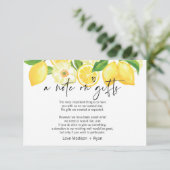 Hinweis auf Geschenke, die gut Hochzeit wünschen E Begleitkarte (Stehend Vorderseite)