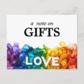 🌈 Hinweis auf GIFTS LGBTQ in Liebe gestrichen Begleitkarte (Vorderseite)