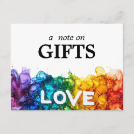 🌈 Hinweis auf GIFTS LGBTQ in Liebe gestrichen Begleitkarte