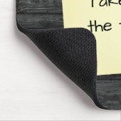 Hinweis auf Holz Mousepad (Ecke)