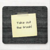 Hinweis auf Holz Mousepad (Vorne)