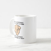 Hinweis auf Idiots Funny Mug Kaffeetasse (Vorderseite Links)