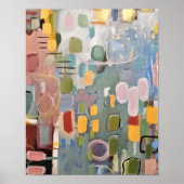 Hinweis auf rosa Abstraktes Poster (Vorne)