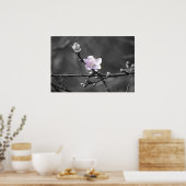 Hinweis auf rosa Kirschblossom Poster (Küche)