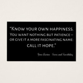 Hinweis auf Sinn und Sensibilität I