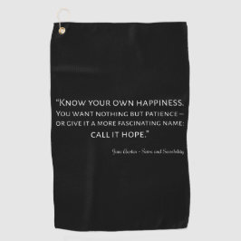 Hinweis auf Sinn und Sensibilität I Golfhandtuch