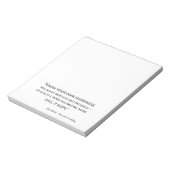 Hinweis auf Sinn und Sensibilität I Notizblock (Rotiert)