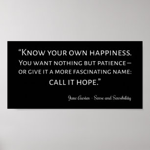 Hinweis auf Sinn und Sensibilität I Poster