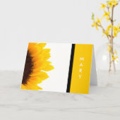 Hinweis auf Sonnenblumen Karte (Gelbe Blume)