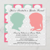 Hinweis auf Viktorianische Silhouette bei Minze un Einladung (Vorne/Hinten)