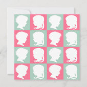 Hinweis auf Viktorianische Silhouette bei Minze un Einladung (Rückseite)