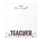 Hinweis aus dem Editor für Hübsche Wildblume Notizblock (Vorderseite)