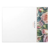 Hinweis aus dem Editor für Personalisierte Blumenm Notizblock (Vorderseite)