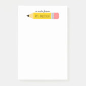 Hinweis aus dem Lehrerstiftgeschenk Post-it Klebezettel (Vorderseite)