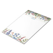 Hinweis aus dem Personalisierten, floralen Editor Notizblock (angewinkelt)