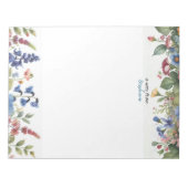 Hinweis aus dem Personalisierten, floralen Editor Notizblock (Vorderseite)