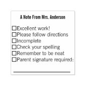 Hinweis aus der Vorlage für den Lehrernamen Permastempel (Design)