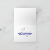 Hinweis aus einer Schneeflocke Karte (Innenseite)