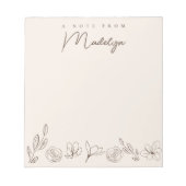 HINWEIS aus Personalisierten neutralen Farbflasche Notizblock (Vorderseite)