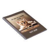 Hinweis Buch - Süsse Katze Lesen eines Buches (Rechte Seite)