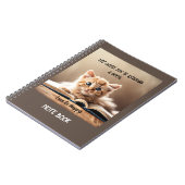 Hinweis Buch - Süsse Katze Lesen eines Buches (Linke Seite)