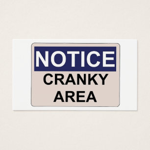 Hinweis Cranky Bereich Humor