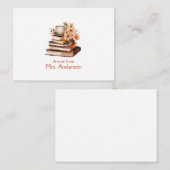 Hinweis des Lehrers Mitteilungskarte (Vorne/Hinten)