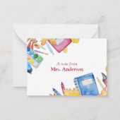 Hinweis des Lehrers Mitteilungskarte (Vorderseite)