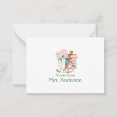 Hinweis des Lehrers Mitteilungskarte (Vorderseite)