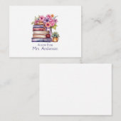 Hinweis des Lehrers Mitteilungskarte (Vorne/Hinten)