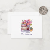 Hinweis des Lehrers Mitteilungskarte (Vorderseite/Rückseite Beispiel)