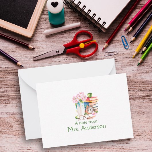 Hinweis des Lehrers Mitteilungskarte