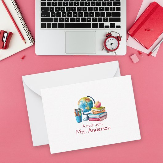 Hinweis des Lehrers Mitteilungskarte