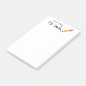 Hinweis des Lehrers Post-it Klebezettel (angewinkelt)