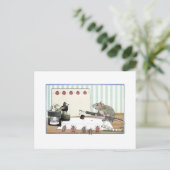 Hinweis einer Maus Postkarte (Stehend Vorderseite)