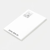 Hinweis: Fischfärbung von Haifischen Post-it Klebezettel (angewinkelt)