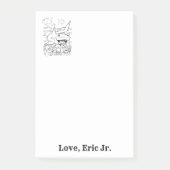 Hinweis: Fischfärbung von Haifischen Post-it Klebezettel (Vorderseite)