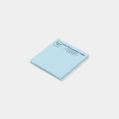 Hinweis für Business Light Blue Square Post-it Klebezettel (angewinkelt)