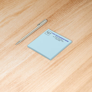 Hinweis für Business Light Blue Square Post-it Klebezettel