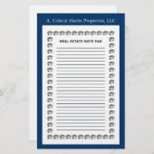 Hinweis für das echte Anwesen - Design 1 Briefpapier (Vorne/Hinten)