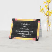 Hinweis für den Chalkboard-Klassenressourcen-Organ Karte (Gelbe Blume)