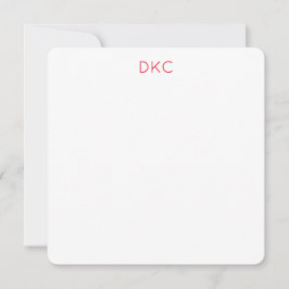 Hinweis für den Minimalistischen Platz (rot und we Einladung