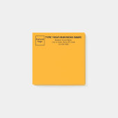 Hinweis für den Orange Square Post-it Klebezettel (Vorderseite)