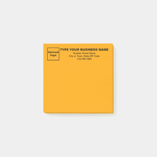 Hinweis für den Orange Square Post-it Klebezettel (Vorderseite)