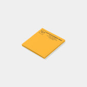 Hinweis für den Orange Square Post-it Klebezettel (angewinkelt)