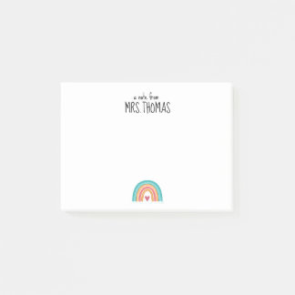 Hinweis für den Regenbogenlehrer - Geschenk für de Post-it Klebezettel